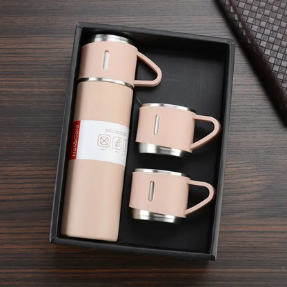 Thermos Isotherme Portable avec 3 tasses