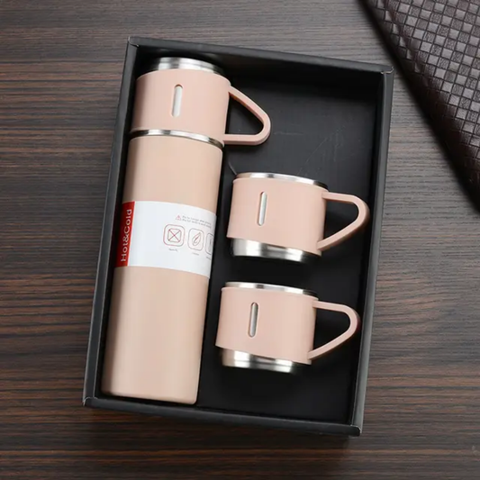 Thermos Isotherme Portable avec 3 tasses