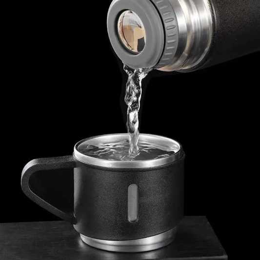 Thermos Isotherme Portable avec 3 tasses