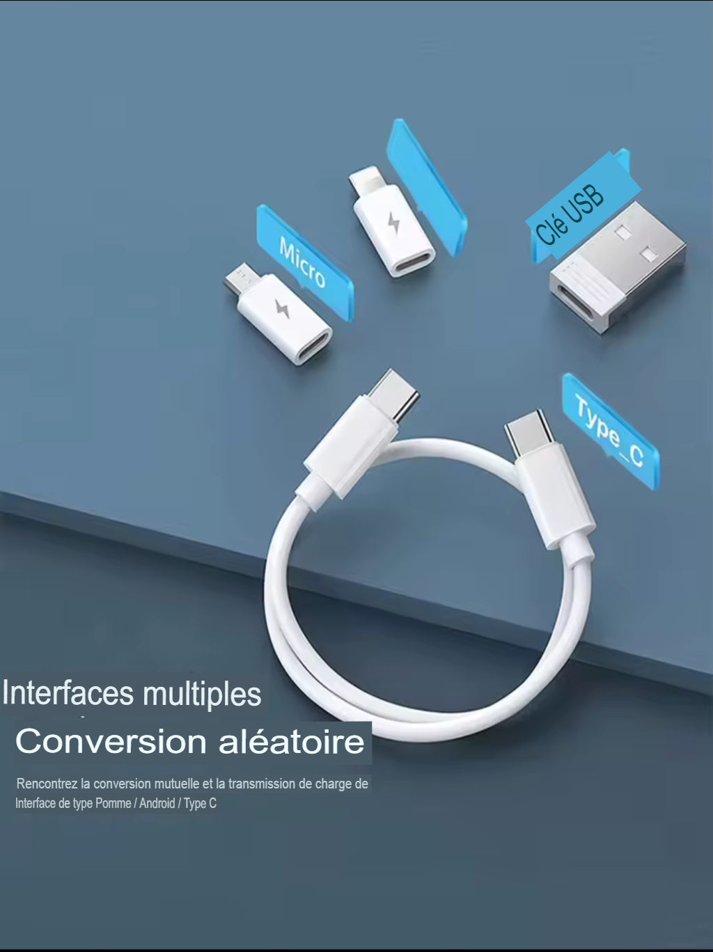 Kit de câble à 3 adaptateurs